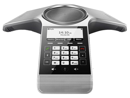 Yealink Wireless DECT Conference Phone CP930W, based on the reliable and secure DECT technology, is designed for Small/Medium Board Rooms