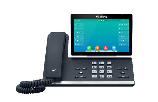 Yealink SIP-T57W, 16 Line IP HD Phone, 7' 800 x 480 colour screen, HD voice, Dual Gig Ports, Built in Bluetooth and WiFi, USB 2.0 Port, SBC Ready